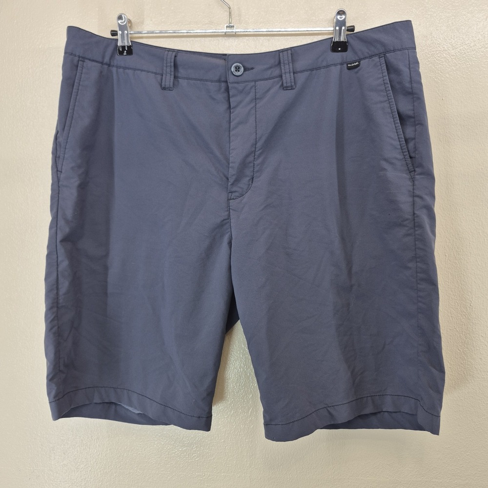 Travis Mathew Shorts Men's 38 Gray Performance Golf Stretch 10" Inseam - Picture 3 of 11